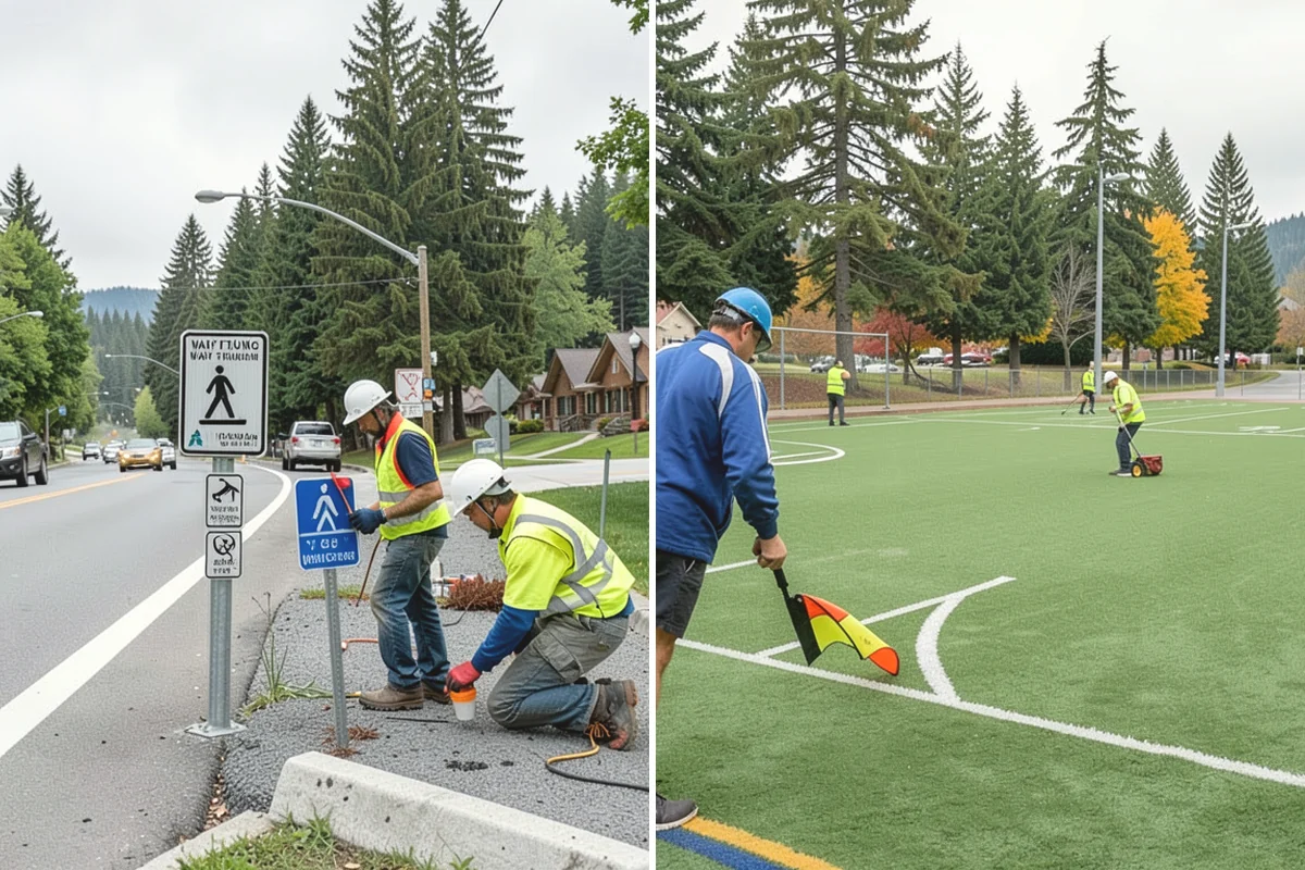 Crowd Control Barriers in Monroe, Snohomish County, WA - Review the event plan and barrier layout
