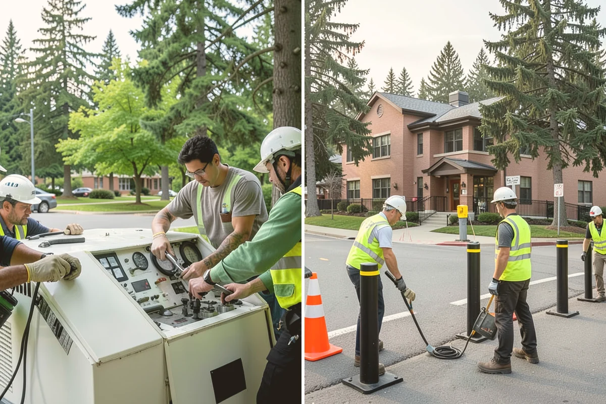 Crowd Control Barriers in Mount Vernon, Skagit County, WA - Review the event plan and barrier layout