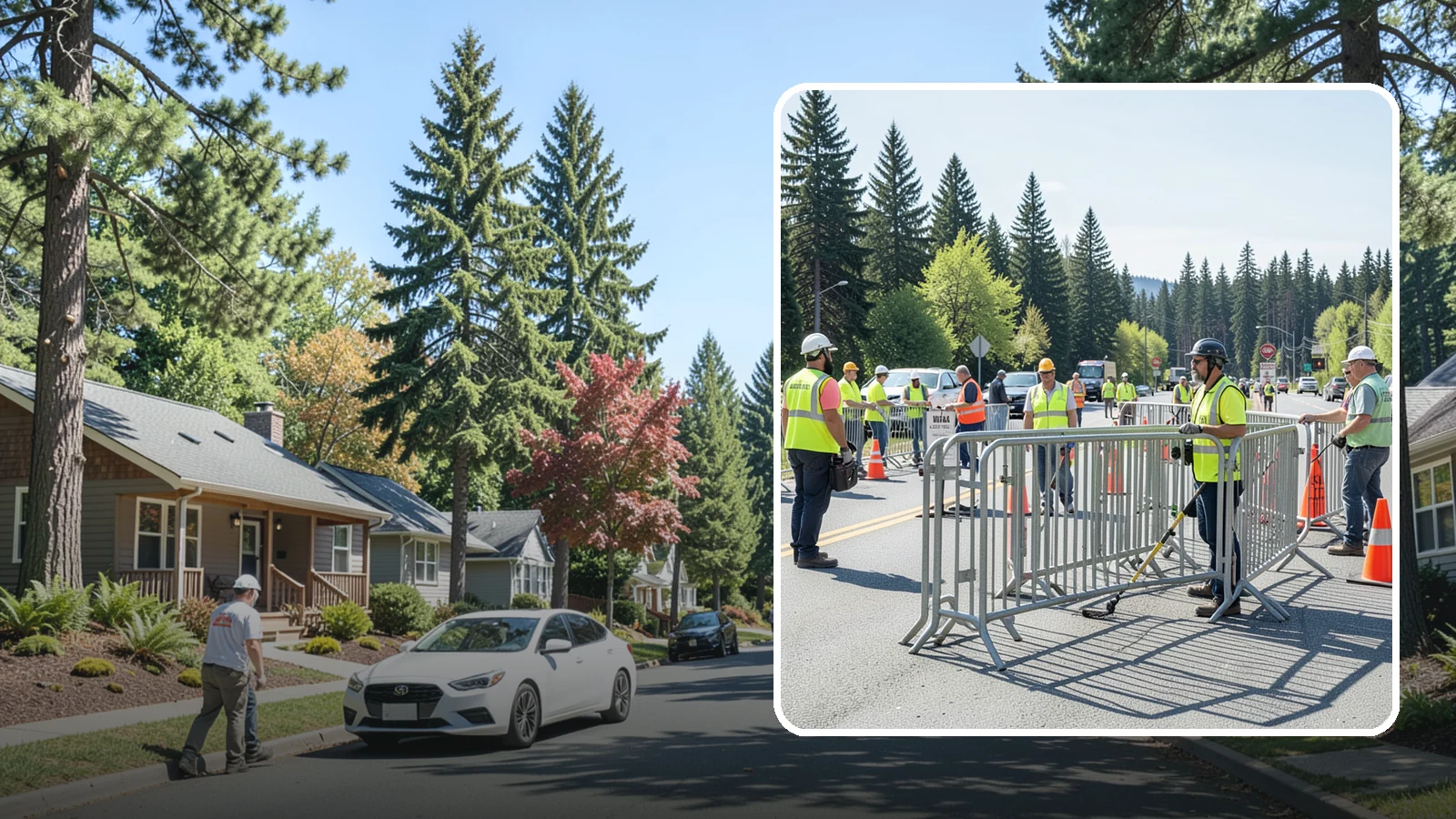 Crowd Control Barriers in Orting, Pierce County, WA - Crowd control barriers guide pedestrians and secure event perimeters at public gatherings.