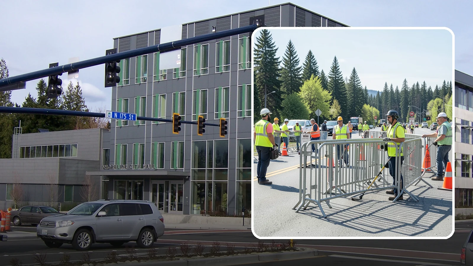 Crowd Control Barriers in Shoreline, King County, WA - Crowd control barriers guide pedestrians and secure event perimeters at public gatherings.