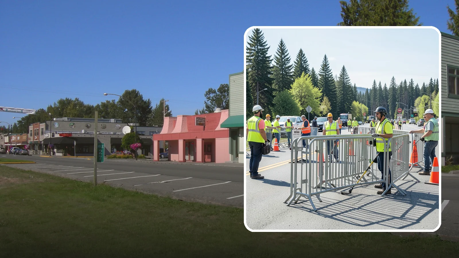 Crowd Control Barriers in Snoqualmie, King County, WA - Crowd control barriers guide pedestrians and secure event perimeters at public gatherings.