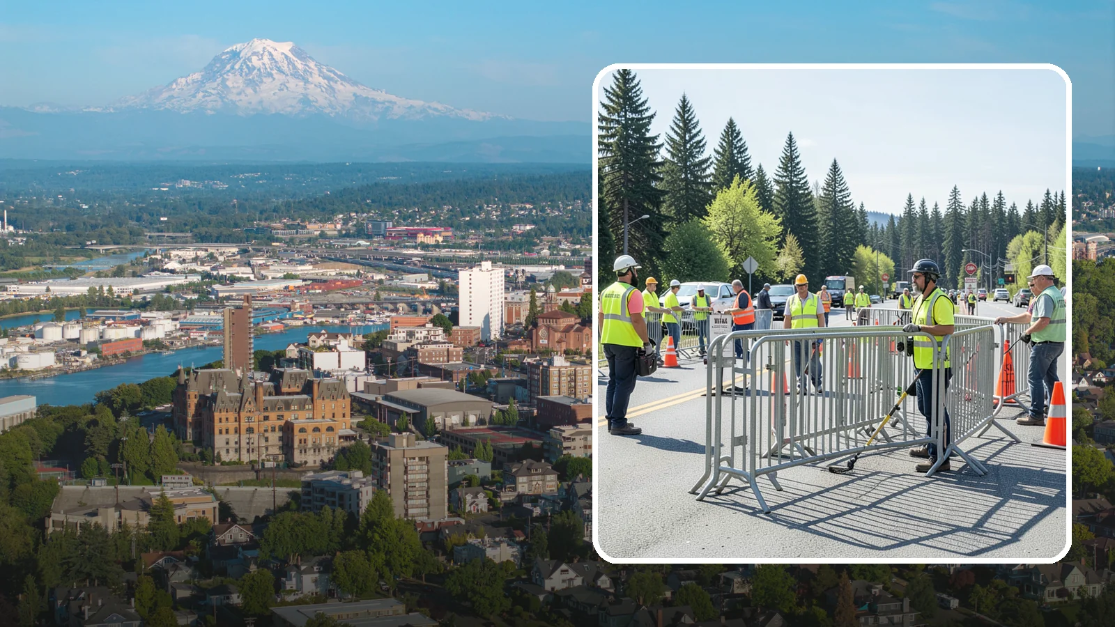 Crowd Control Barriers in Tacoma, Pierce County, WA - Crowd control barriers guide pedestrians and secure event perimeters at public gatherings.