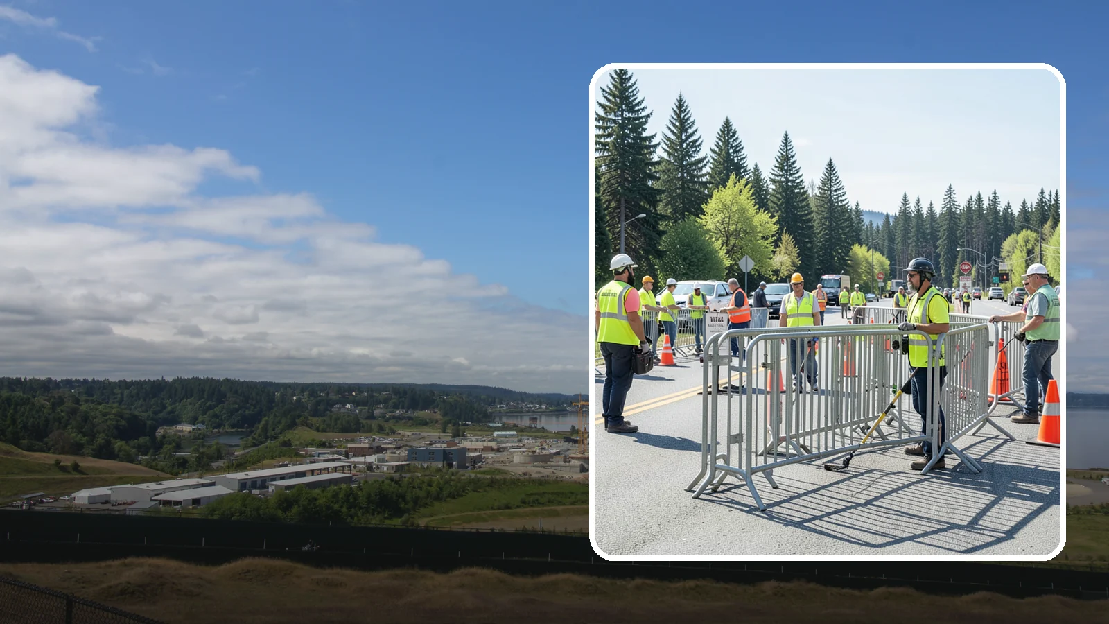 Crowd Control Barriers in University Place, Pierce County, WA - Crowd control barriers guide pedestrians and secure event perimeters at public gatherings.