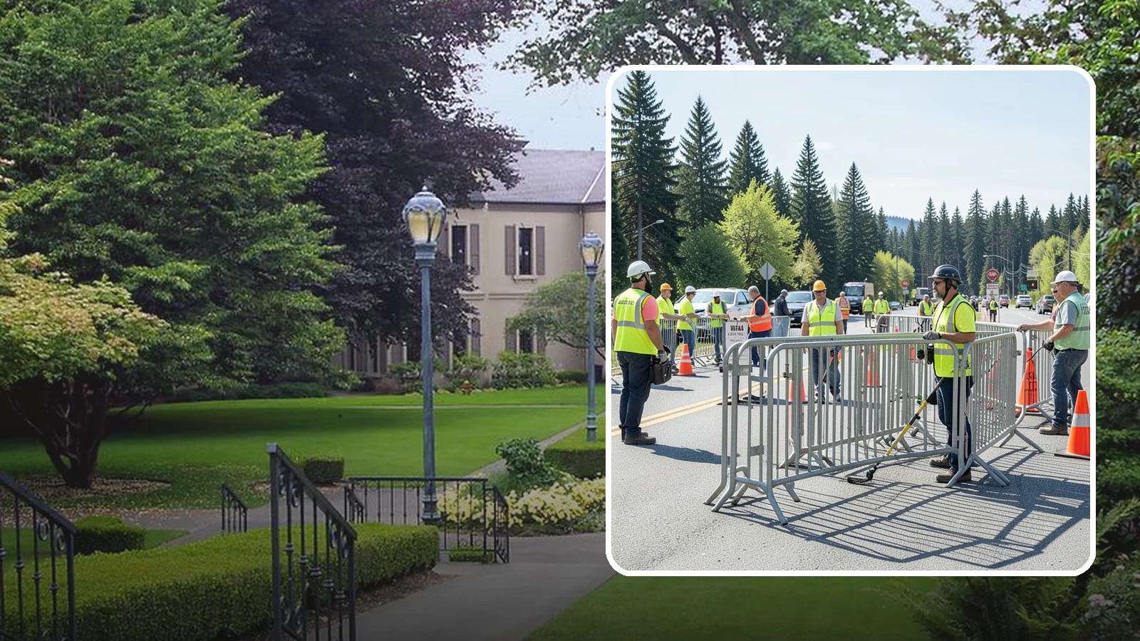 Crowd Control Barriers in Woodinville, King County, WA - Crowd control barriers guide pedestrians and secure event perimeters at public gatherings.