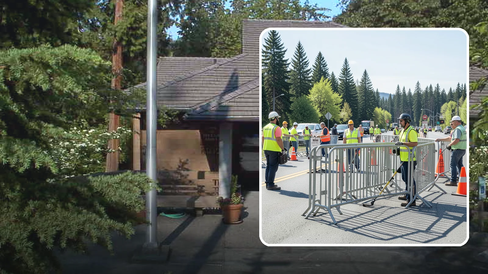 Crowd Control Barriers in Yarrow Point, King County, WA - Crowd control barriers guide pedestrians and secure event perimeters at public gatherings.
