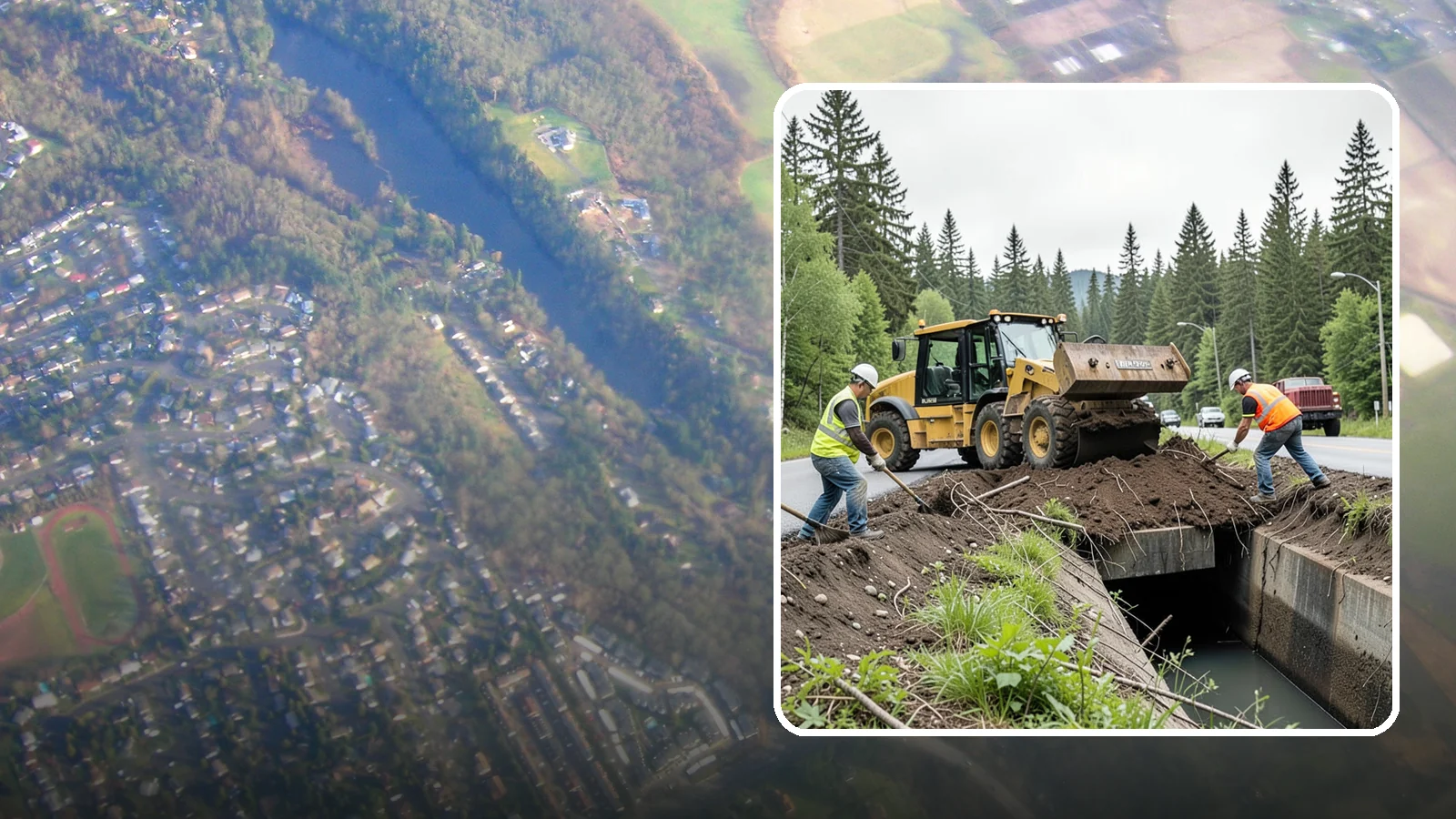 Culvert Cleaning in Algona, King County, WA - Culvert cleaning that removes sediment and debris blockages to restore cross-drainage flow capacity.