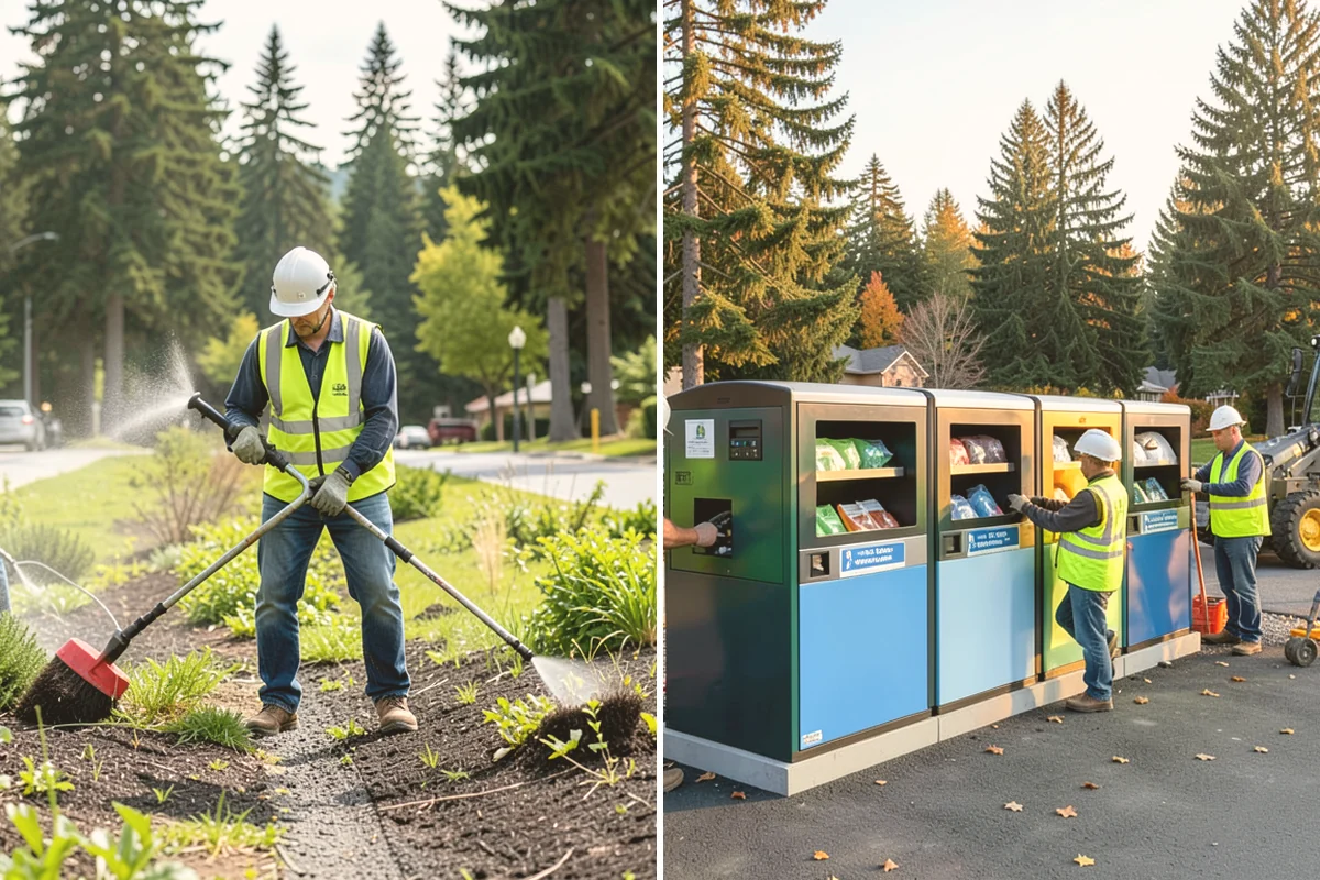 Culvert Cleaning in Bellevue, King County, WA - Inspect the culvert and assess blockage type and access