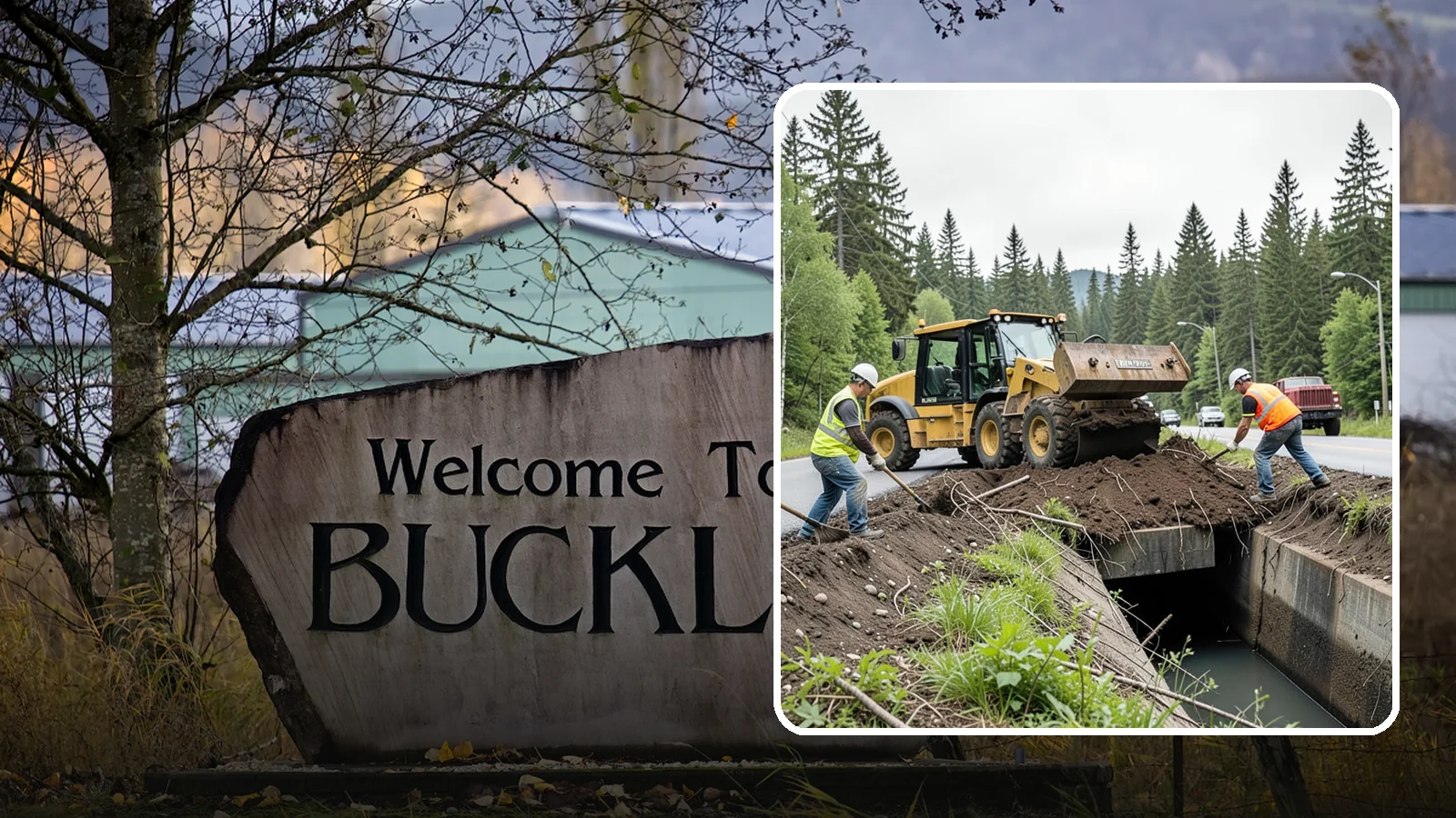 Culvert Cleaning in Buckley, Pierce County, WA - Culvert cleaning that removes sediment and debris blockages to restore cross-drainage flow capacity.