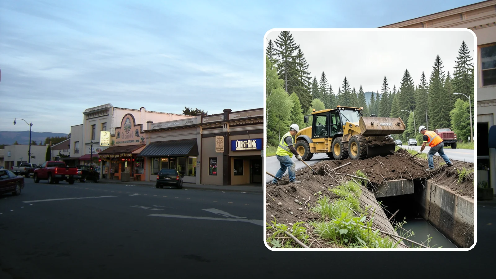 Culvert Cleaning in Burlington, Skagit County, WA - Culvert cleaning that removes sediment and debris blockages to restore cross-drainage flow capacity.