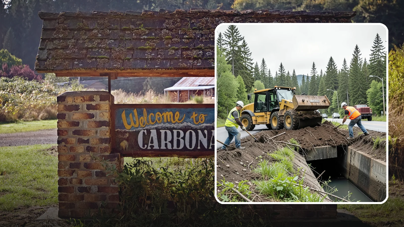 Culvert Cleaning in Carbonado, Pierce County, WA - Culvert cleaning that removes sediment and debris blockages to restore cross-drainage flow capacity.