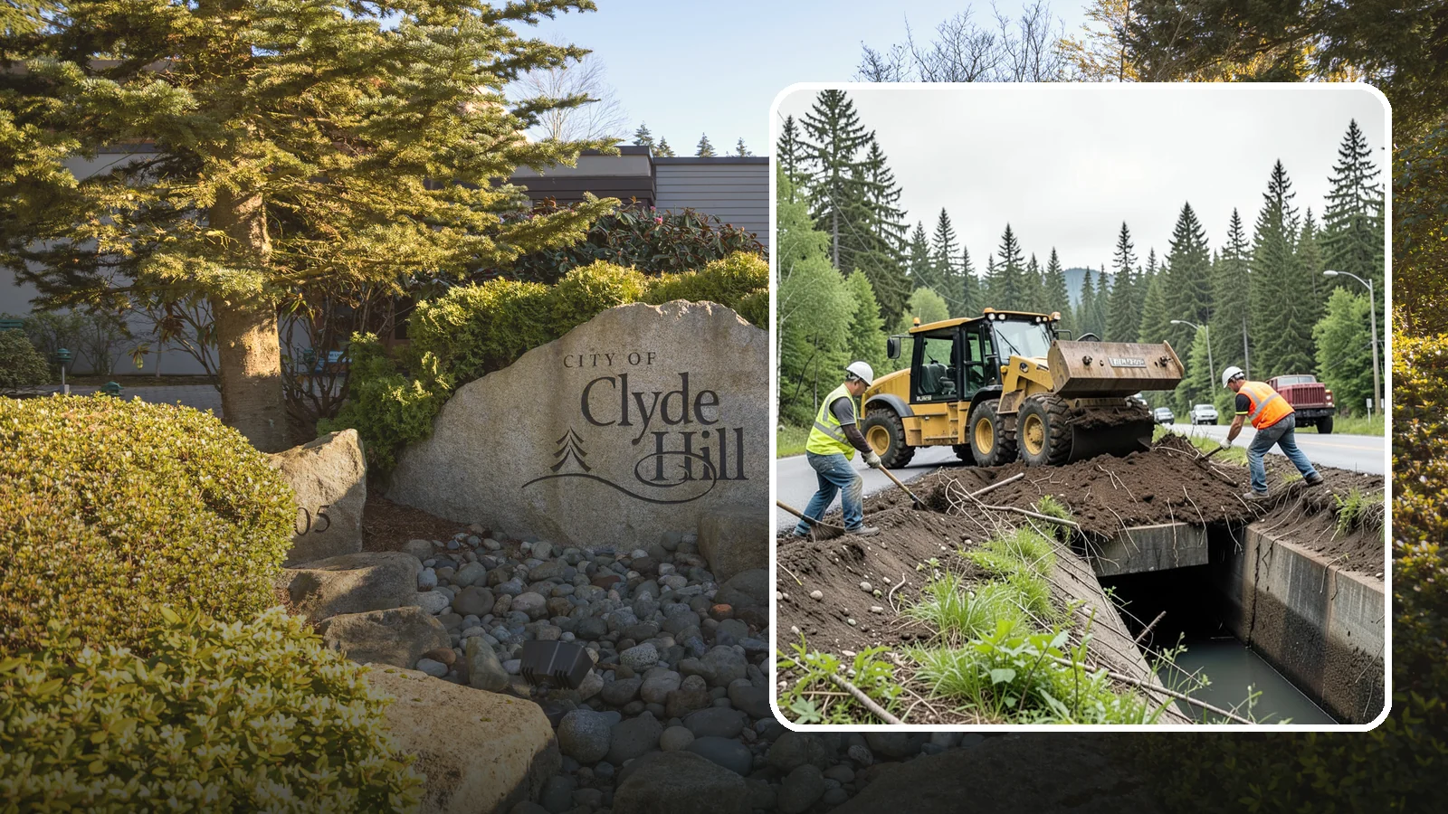 Culvert Cleaning in Clyde Hill, King County, WA - Culvert cleaning that removes sediment and debris blockages to restore cross-drainage flow capacity.