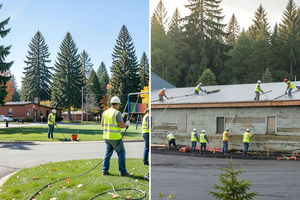 Culvert Cleaning in Concrete, Skagit County, WA - Inspect the culvert and assess blockage type and access