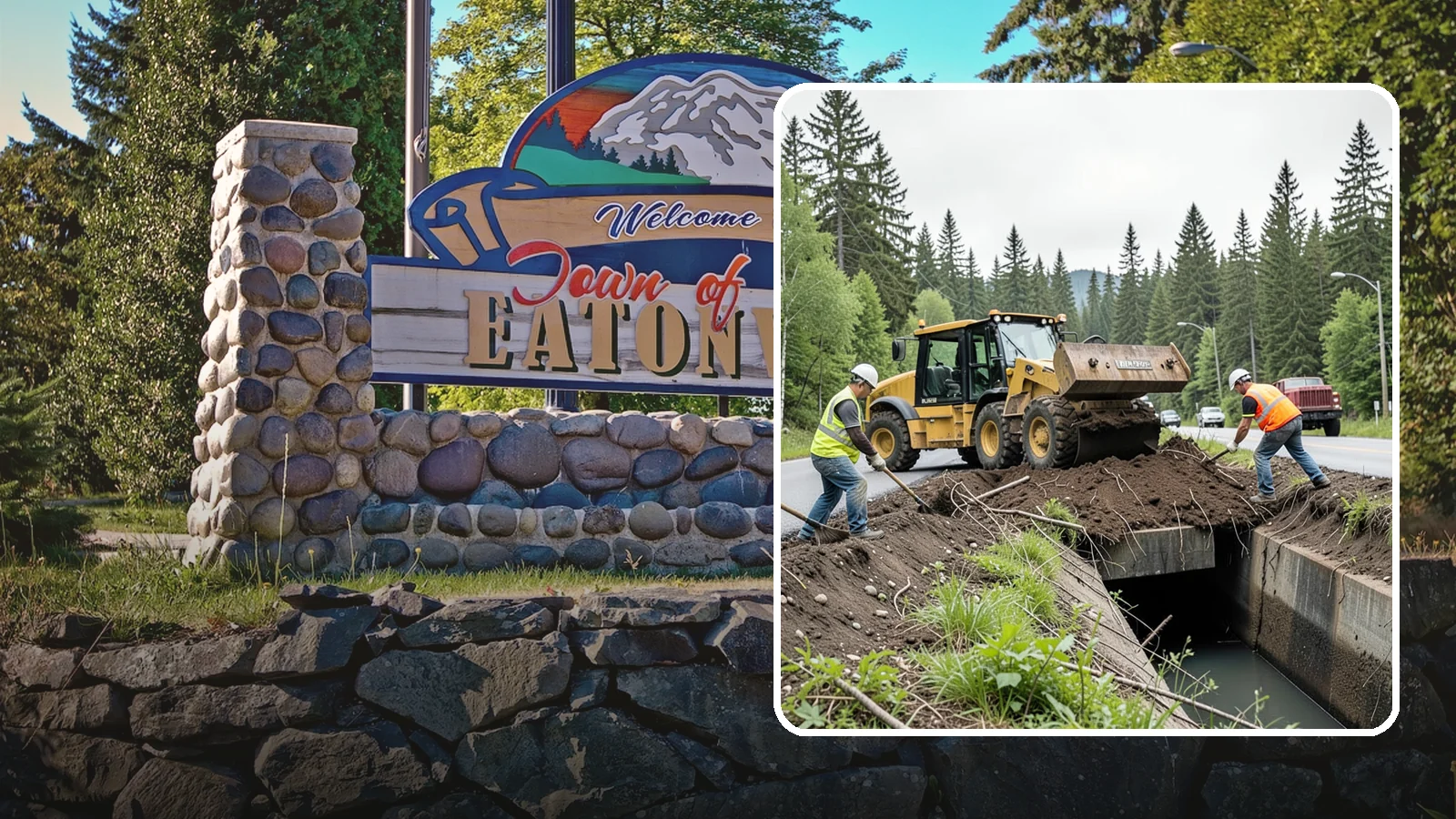 Culvert Cleaning in Eatonville, Pierce County, WA - Culvert cleaning that removes sediment and debris blockages to restore cross-drainage flow capacity.