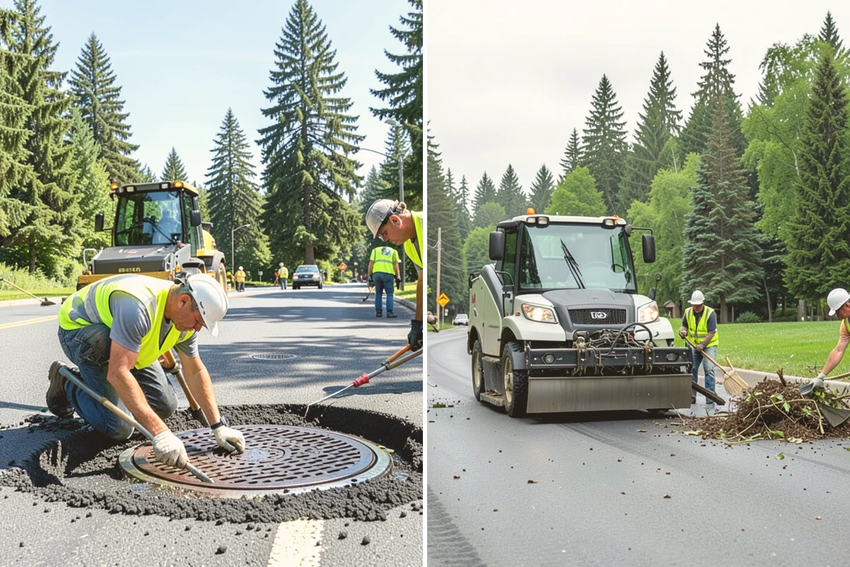 Culvert Cleaning in Kirkland, King County, WA - Inspect the culvert and assess blockage type and access