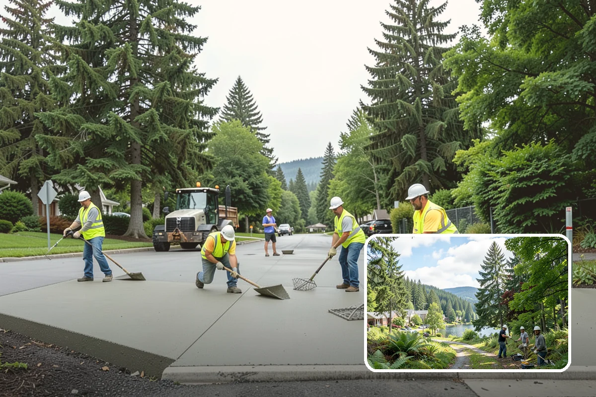 Culvert Cleaning in Lake Forest Park, King County, WA - Restores designed cross-drainage capacity to prevent washouts