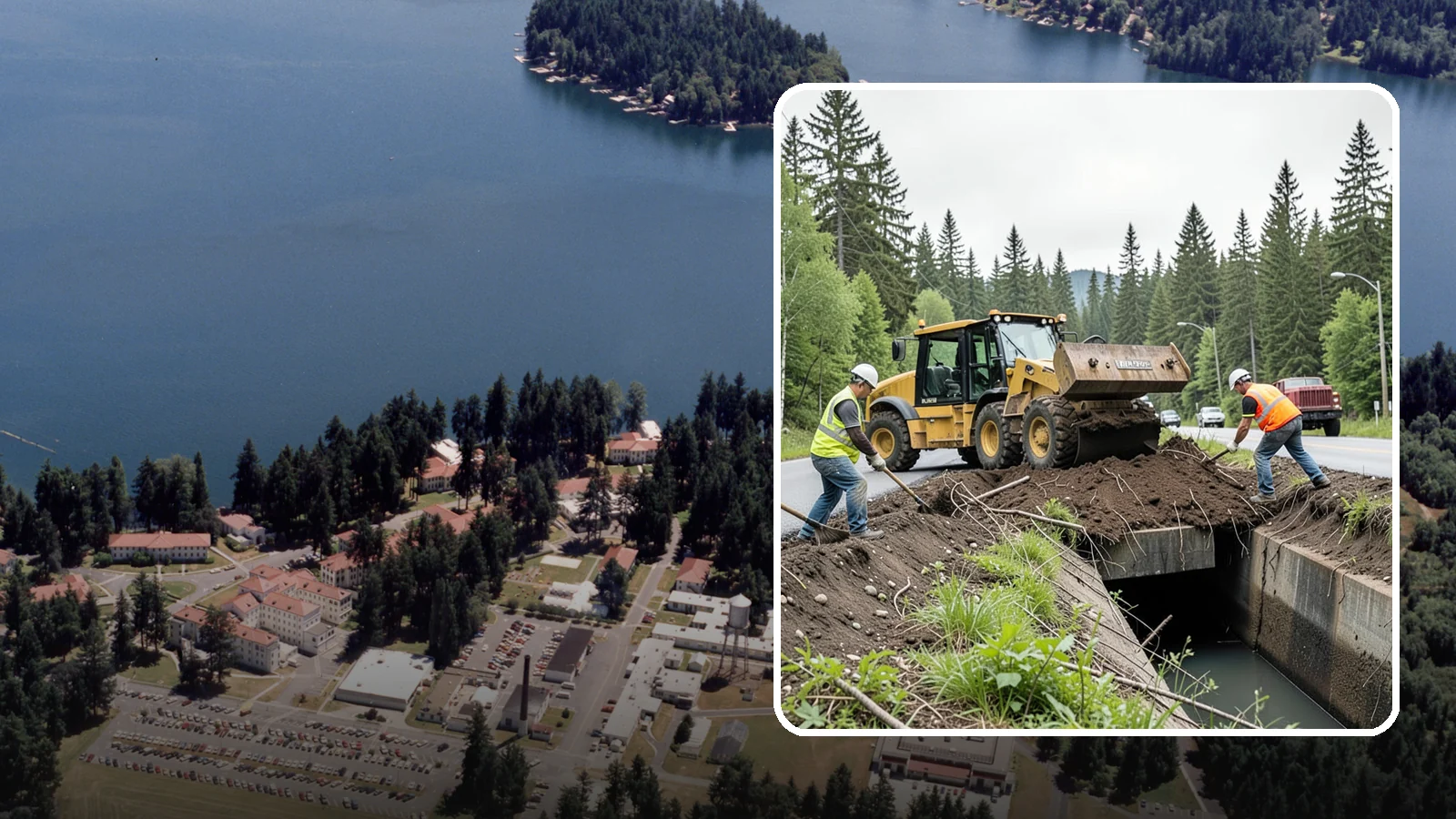 Culvert Cleaning in Lakewood, Pierce County, WA - Culvert cleaning that removes sediment and debris blockages to restore cross-drainage flow capacity.