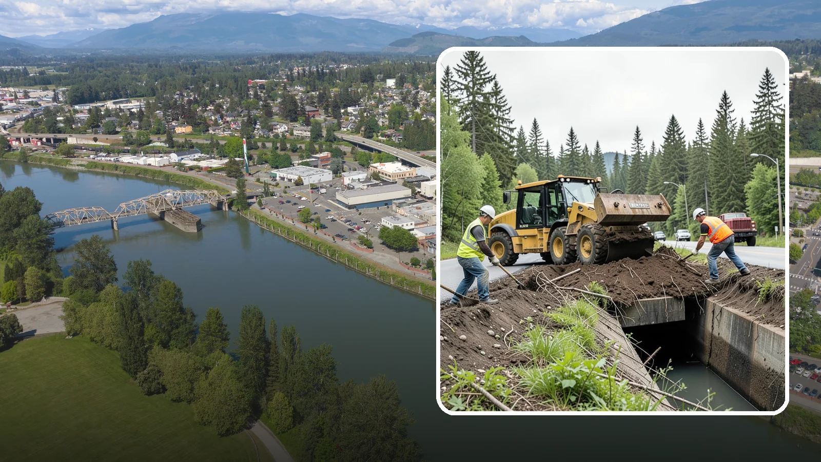 Culvert Cleaning in Mount Vernon, Skagit County, WA - Culvert cleaning that removes sediment and debris blockages to restore cross-drainage flow capacity.