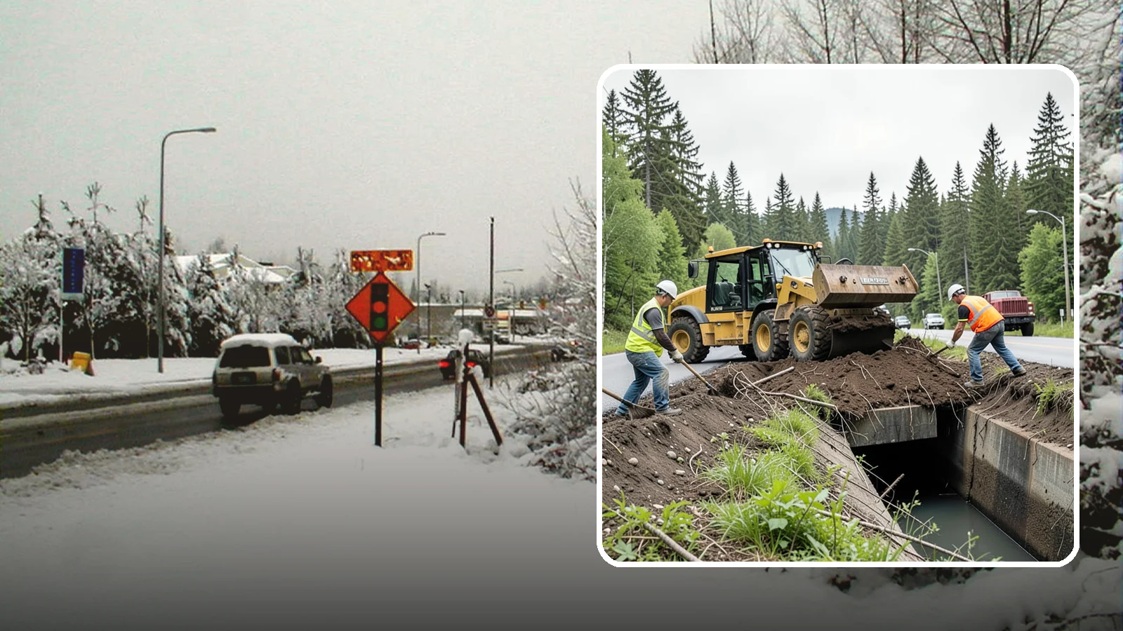Culvert Cleaning in Newcastle, King County, WA - Culvert cleaning that removes sediment and debris blockages to restore cross-drainage flow capacity.