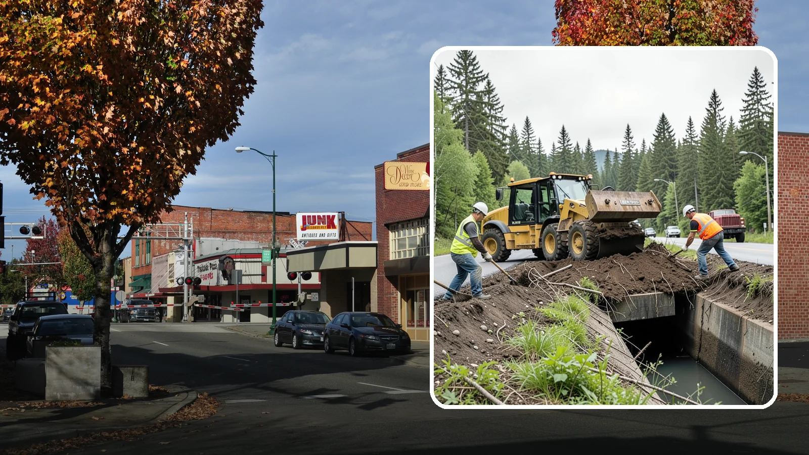 Culvert Cleaning in Puyallup, Pierce County, WA - Culvert cleaning that removes sediment and debris blockages to restore cross-drainage flow capacity.