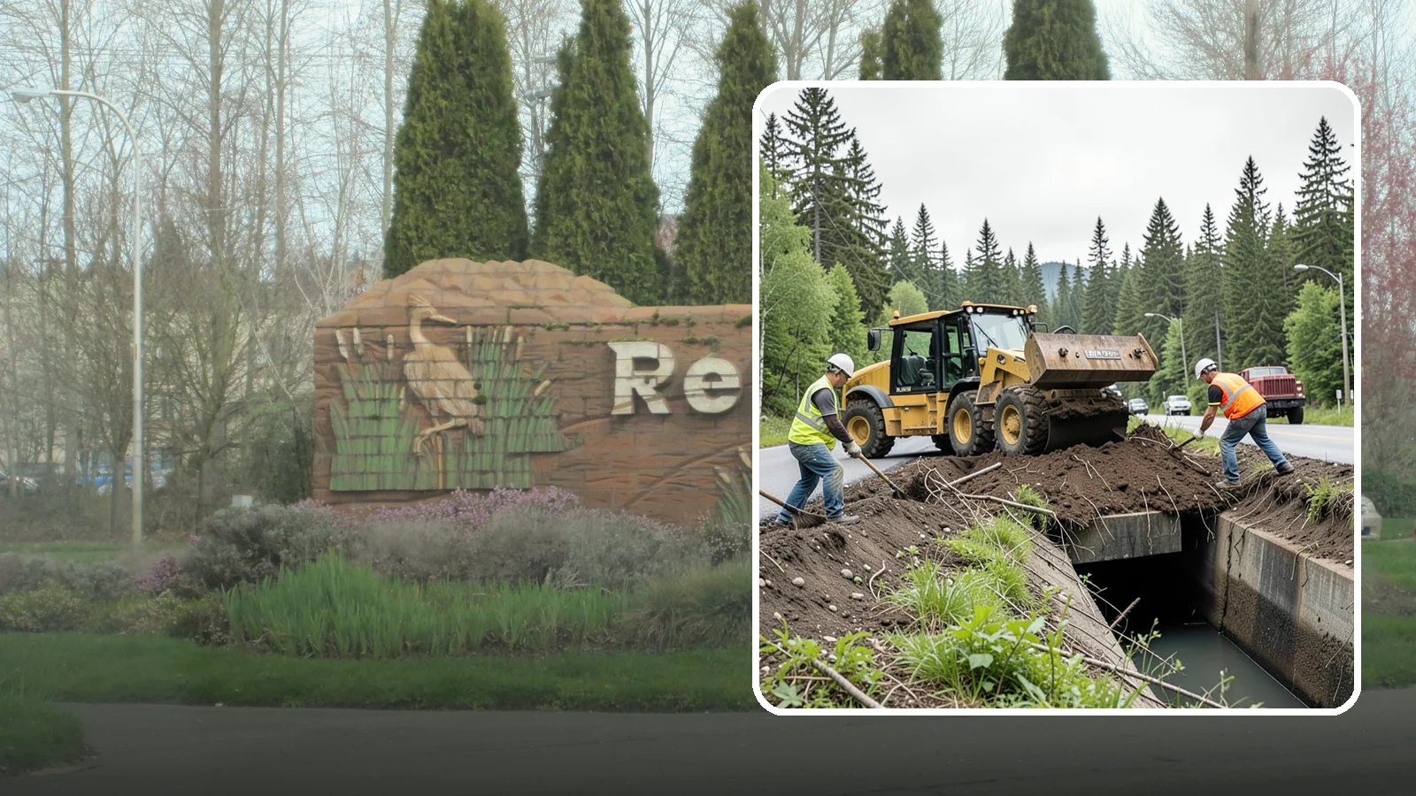 Culvert Cleaning in Renton, King County, WA - Culvert cleaning that removes sediment and debris blockages to restore cross-drainage flow capacity.