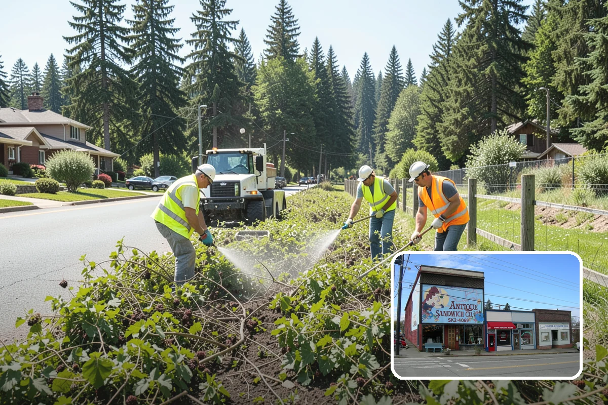 Culvert Cleaning in Ruston, Pierce County, WA - Restores designed cross-drainage capacity to prevent washouts