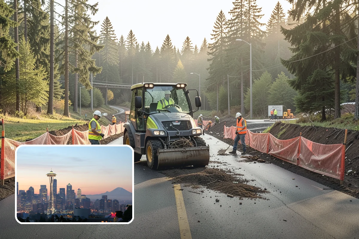 Culvert Cleaning in Seattle, King County, WA - Restores designed cross-drainage capacity to prevent washouts