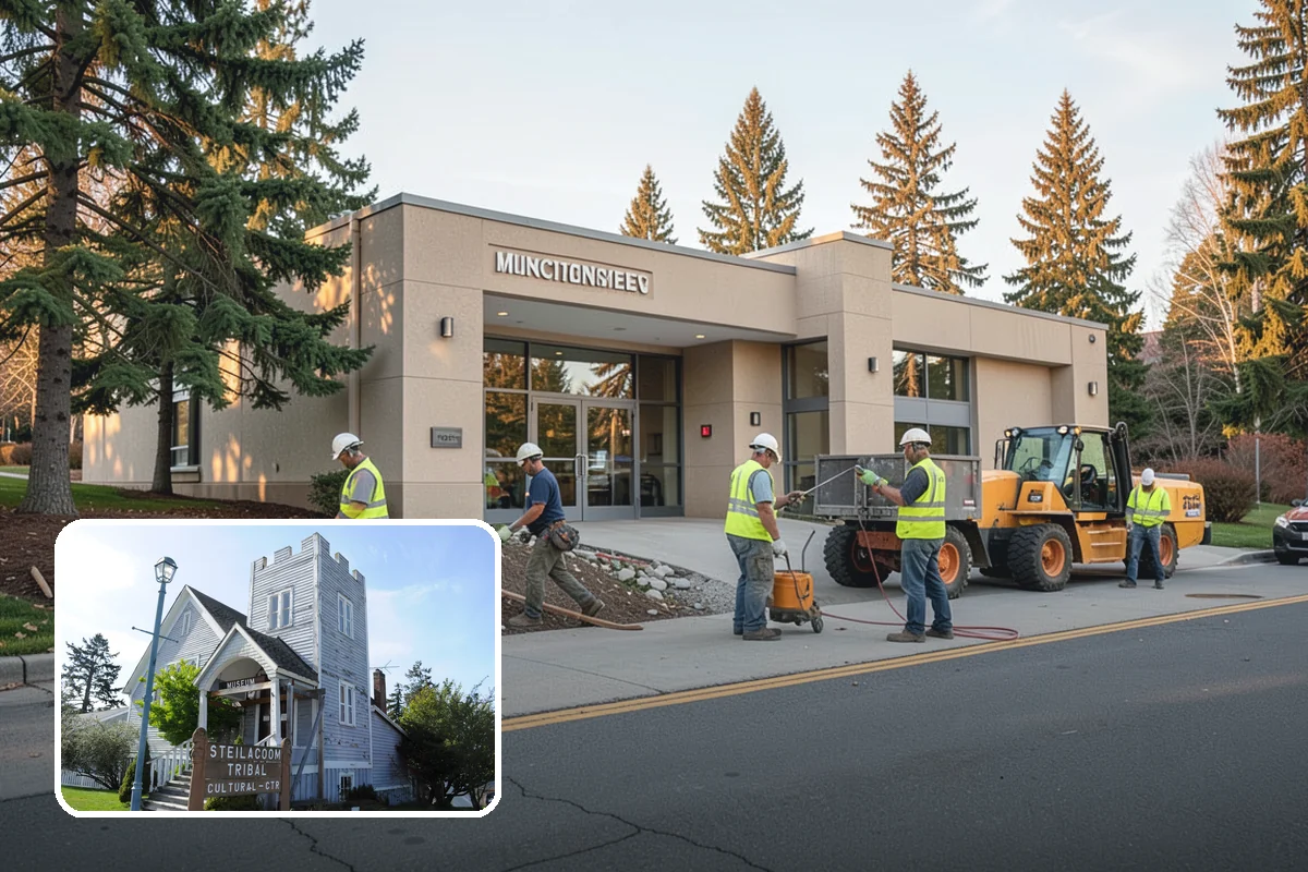 Culvert Cleaning in Steilacoom, Pierce County, WA - Restores designed cross-drainage capacity to prevent washouts