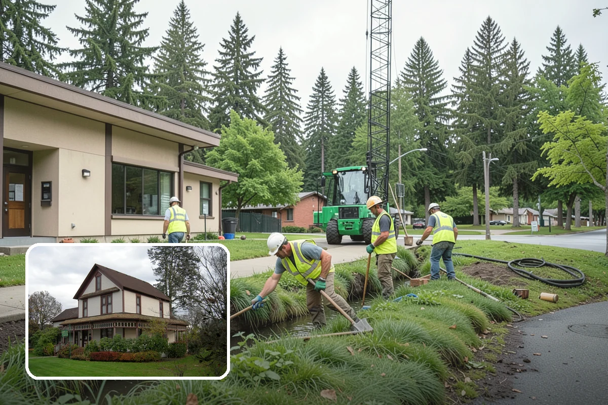 Culvert Cleaning in Sumner, Pierce County, WA - Restores designed cross-drainage capacity to prevent washouts