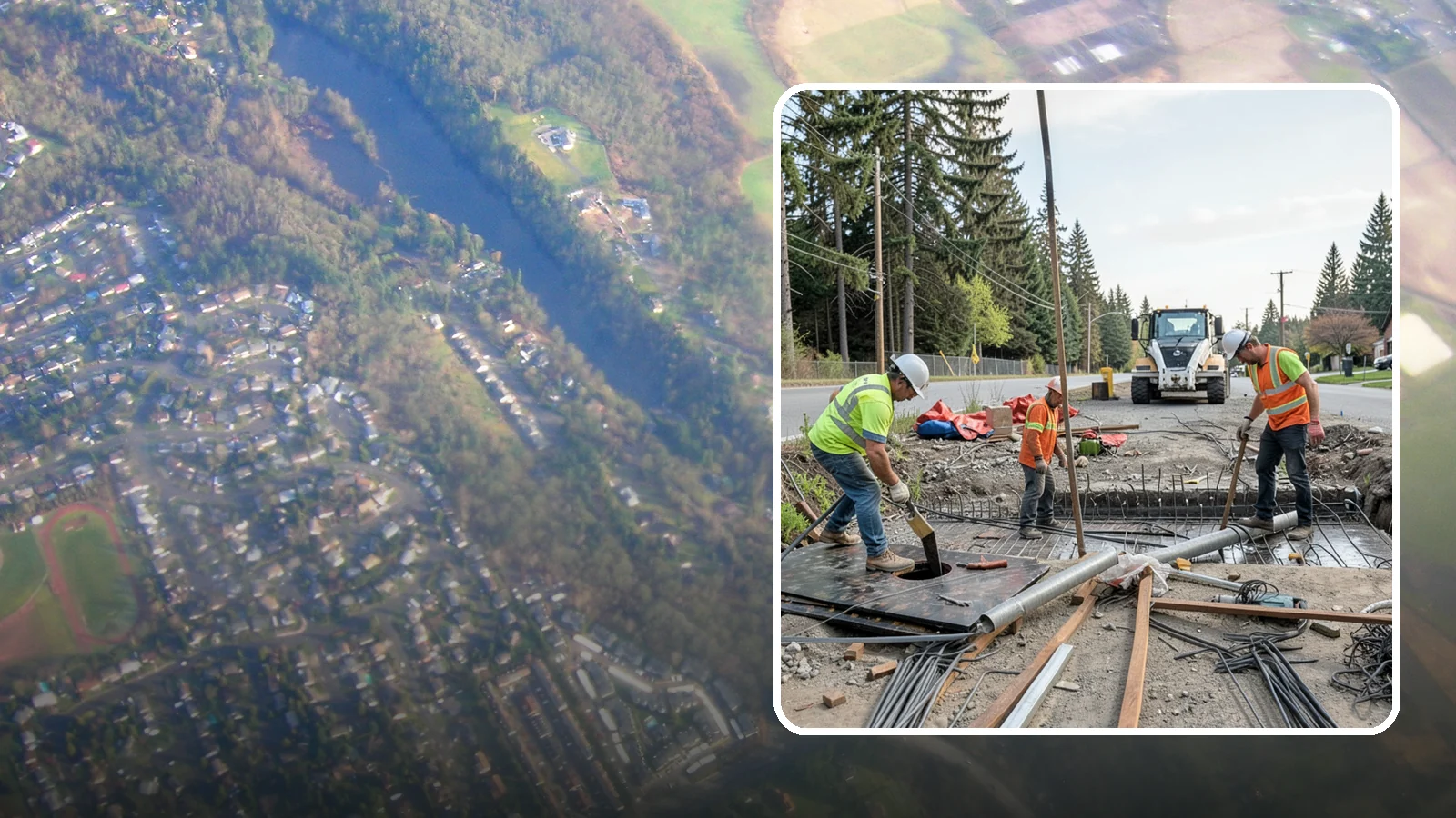 Culvert Repair in Algona, King County, WA - Culvert repair and rehabilitation that restores structural integrity and flow to failing cross-drainage structures.