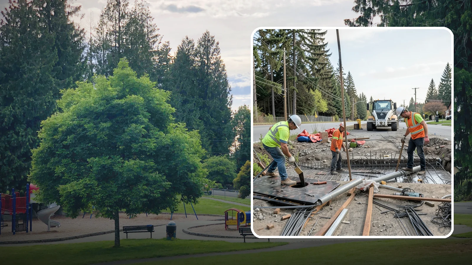 Culvert Repair in Bonney Lake, Pierce County, WA - Culvert repair and rehabilitation that restores structural integrity and flow to failing cross-drainage structures.