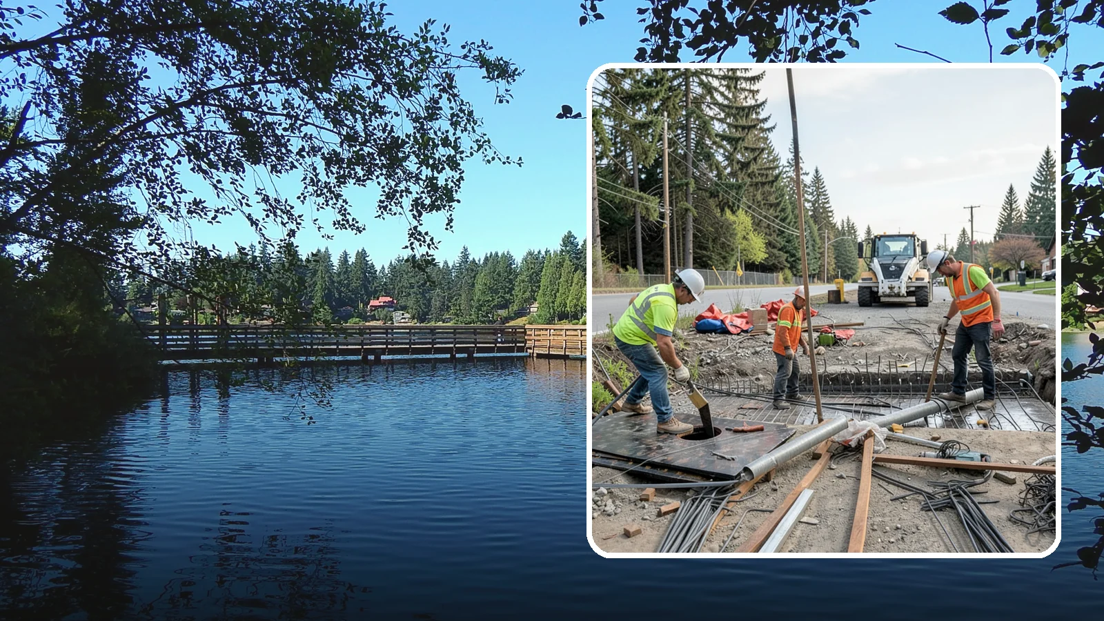 Culvert Repair in Federal Way, King County, WA - Culvert repair and rehabilitation that restores structural integrity and flow to failing cross-drainage structures.
