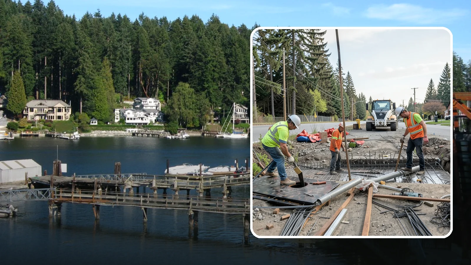 Culvert Repair in Gig Harbor, Pierce County, WA - Culvert repair and rehabilitation that restores structural integrity and flow to failing cross-drainage structures.