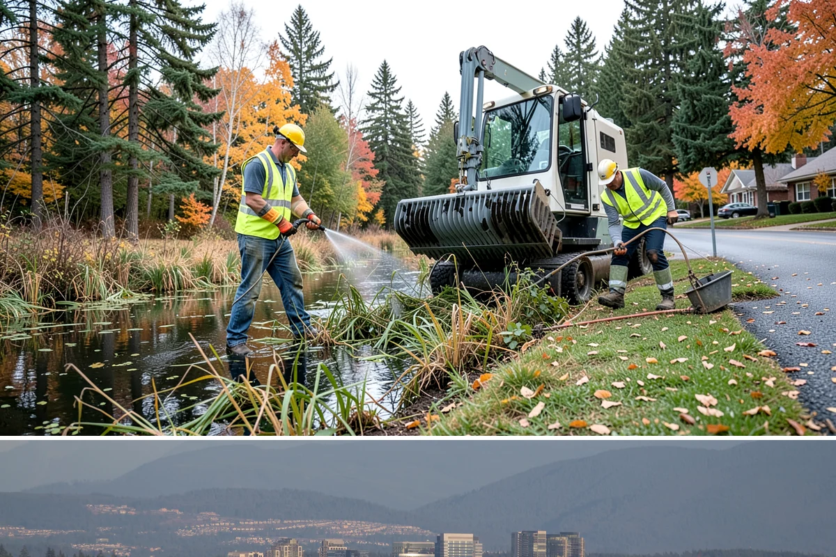 Culvert Repair in Medina, King County, WA - Culvert repairs are scheduled in the dry summer season to work within fish windows and complete embankment restoration before...
