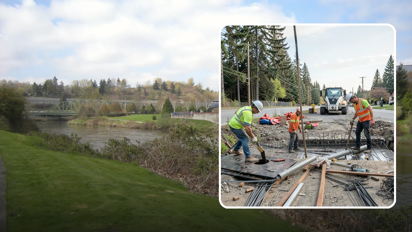 Culvert Repair in Tukwila, King County, WA - Culvert repair and rehabilitation that restores structural integrity and flow to failing cross-drainage structures.
