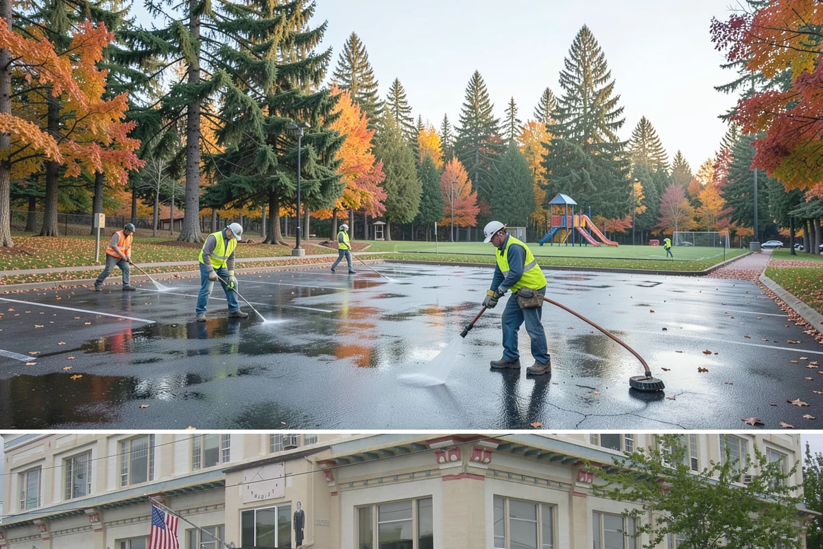 Curb Painting in Anacortes, Skagit County, WA - Dry-weather months yield the cleanest adhesion, making late spring through early fall the preferred window.