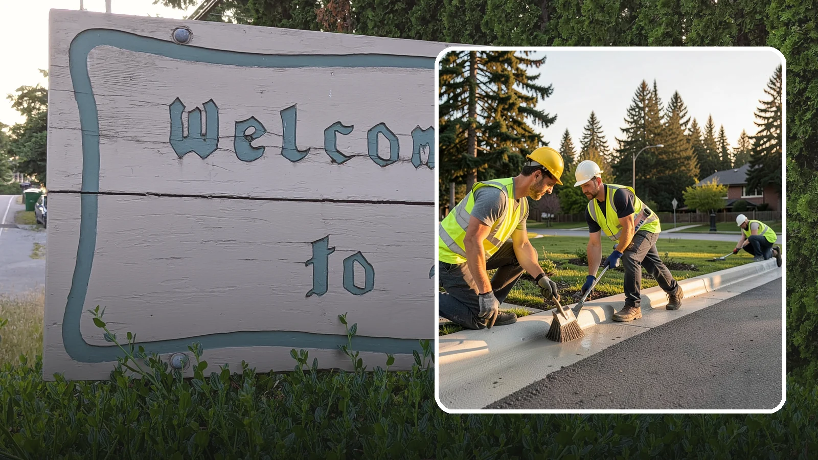 Curb Painting in Brier, Snohomish County, WA - Fresh curb painting communicates parking and fire-lane restrictions clearly to the public.