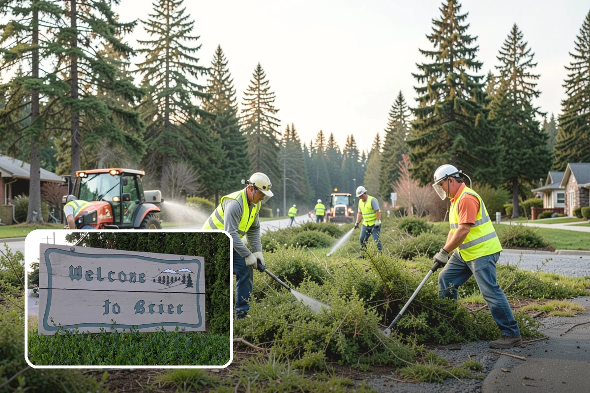 Curb Painting in Brier, Snohomish County, WA - Clear communication of parking restrictions