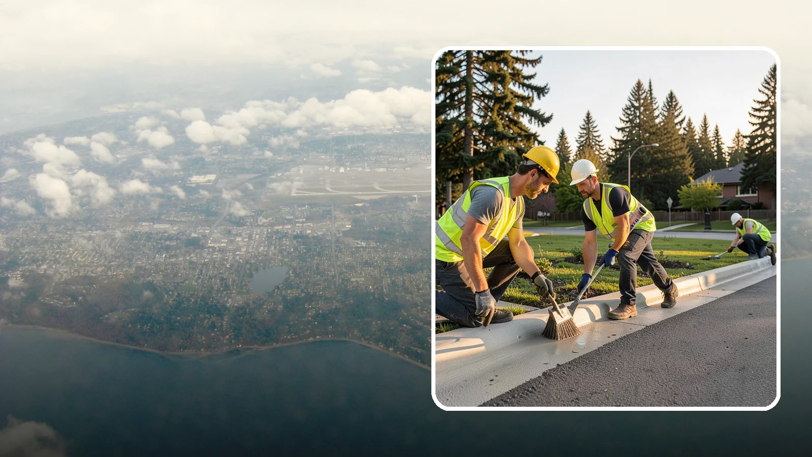 Curb Painting in Burien, King County, WA - Fresh curb painting communicates parking and fire-lane restrictions clearly to the public.