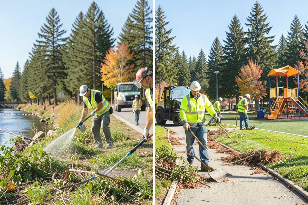 Curb Painting in Burien, King County, WA - Identify curb segments and required colors