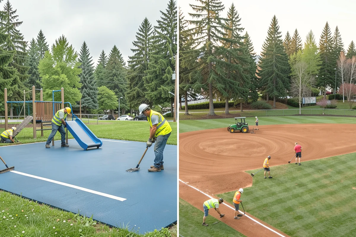 Curb Painting in Burlington, Skagit County, WA - Identify curb segments and required colors