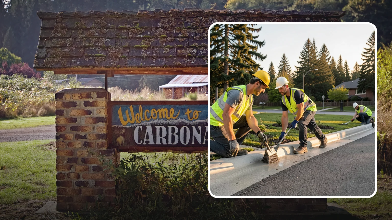 Curb Painting in Carbonado, Pierce County, WA - Fresh curb painting communicates parking and fire-lane restrictions clearly to the public.