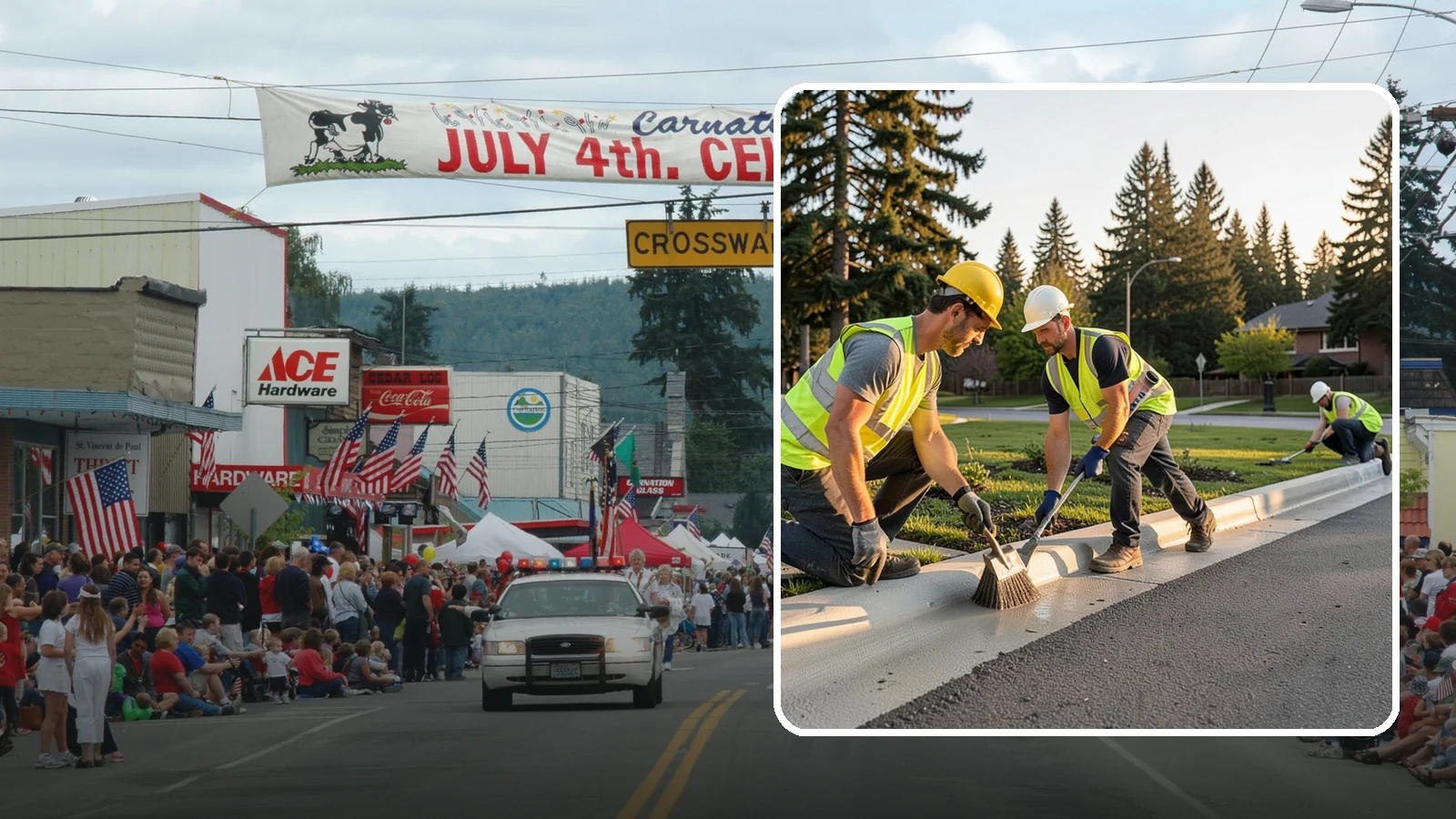 Curb Painting in Carnation, King County, WA - Fresh curb painting communicates parking and fire-lane restrictions clearly to the public.