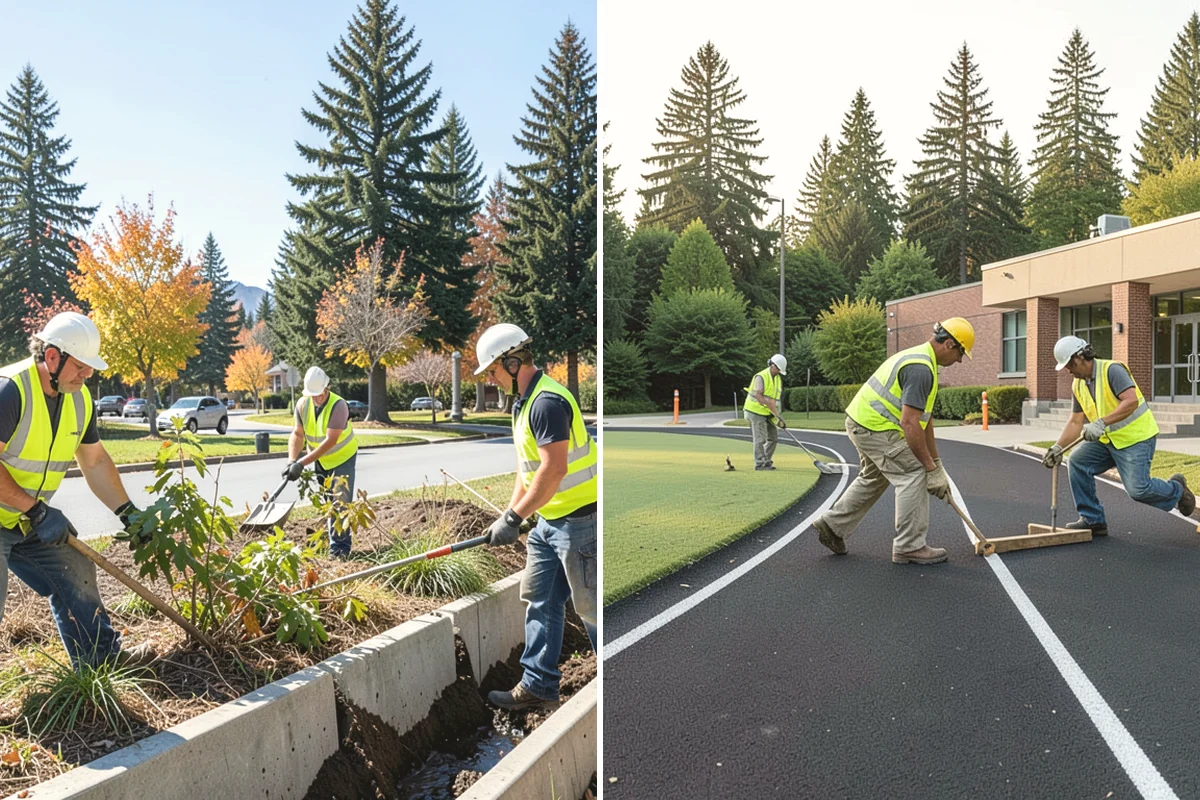 Curb Painting in Carnation, King County, WA - Identify curb segments and required colors