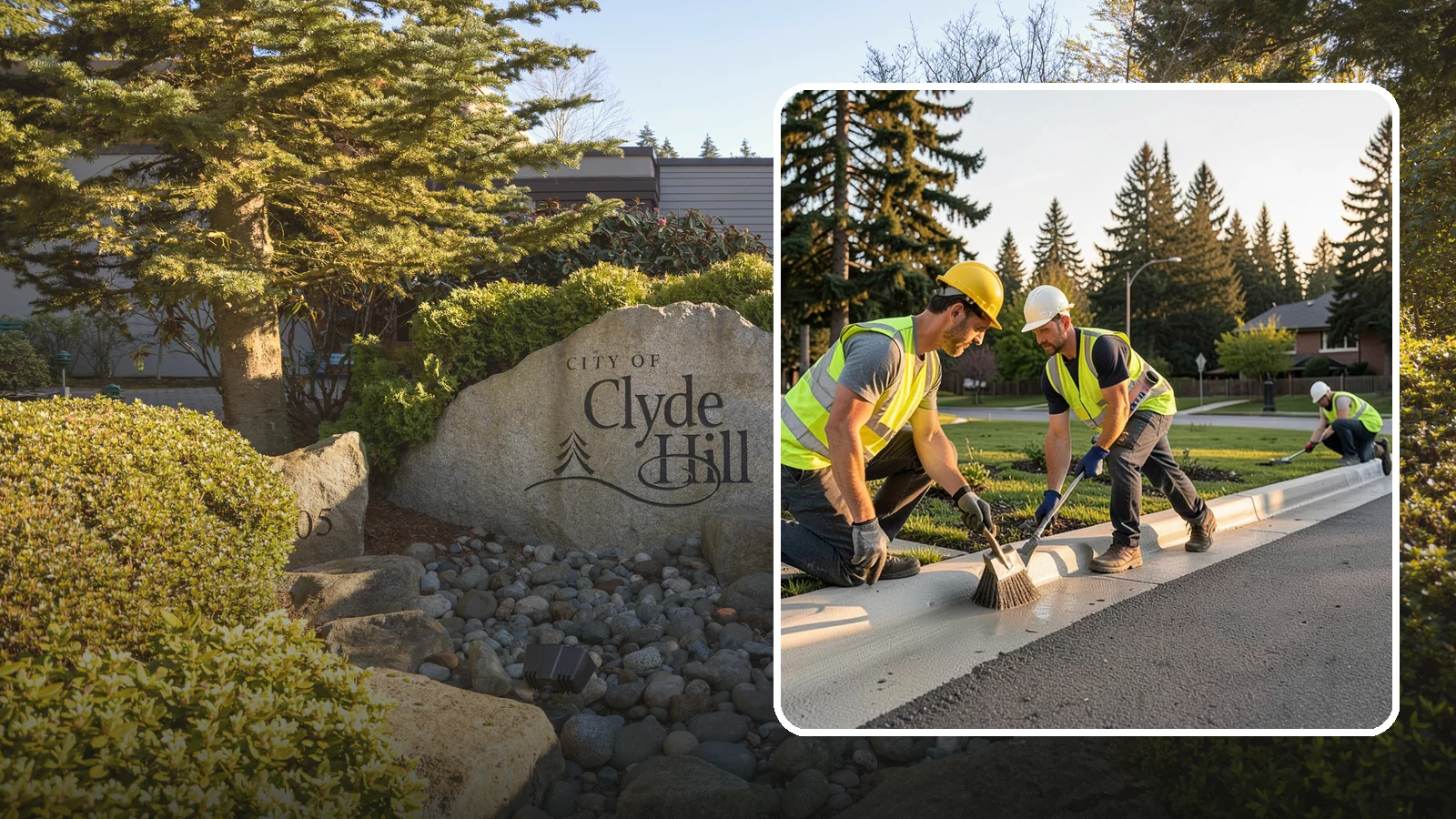 Curb Painting in Clyde Hill, King County, WA - Fresh curb painting communicates parking and fire-lane restrictions clearly to the public.