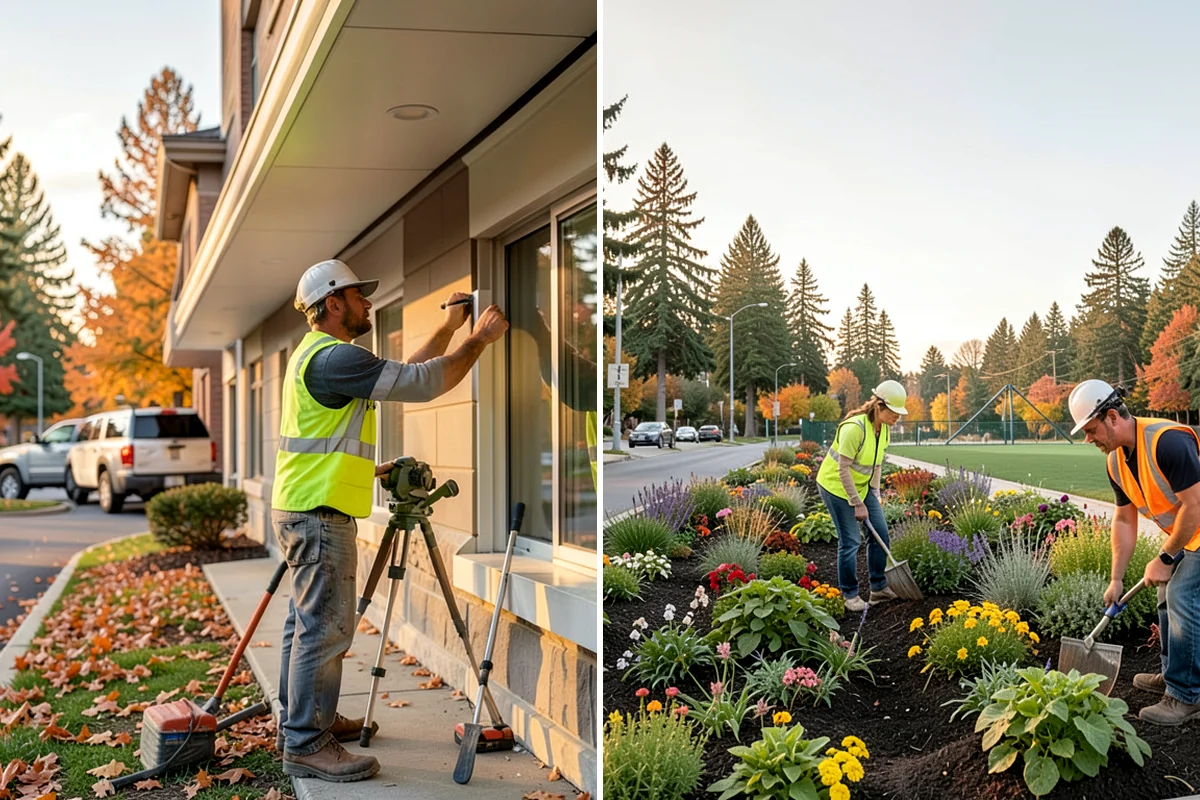 Curb Painting in Clyde Hill, King County, WA - Identify curb segments and required colors