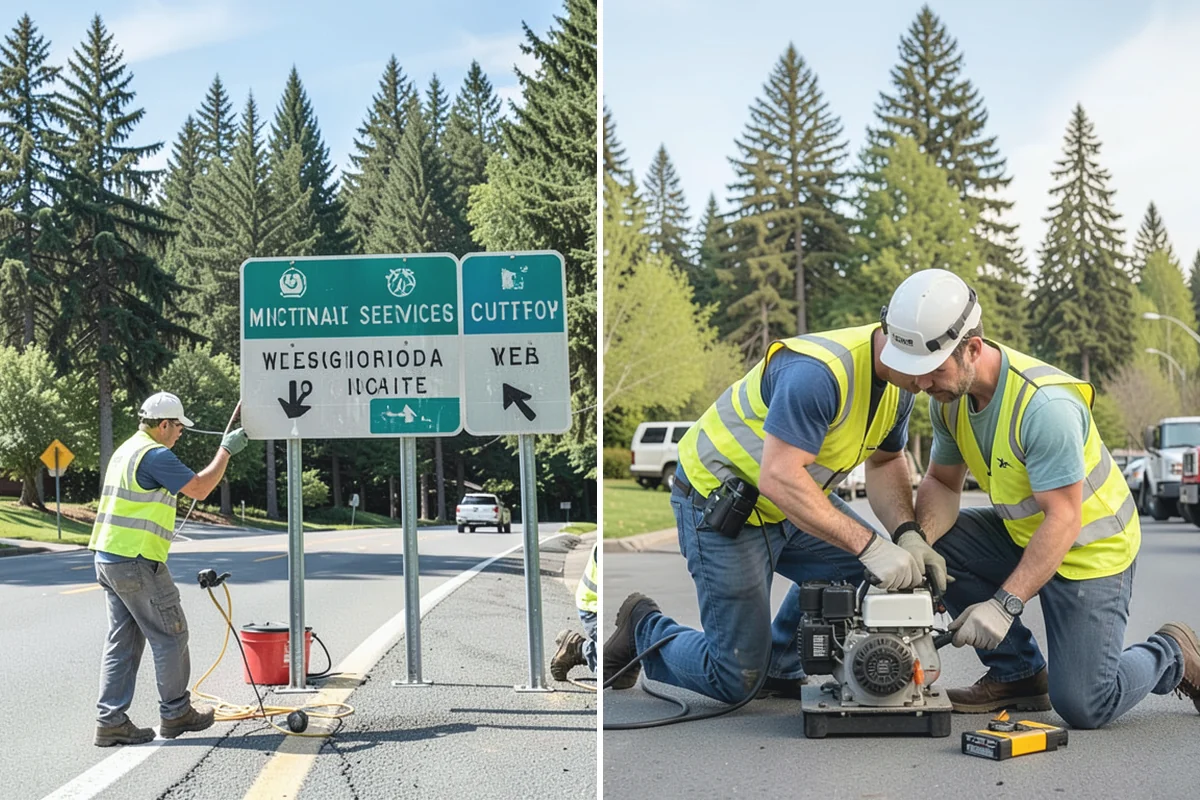 Curb Painting in Coupeville, Island County, WA - Identify curb segments and required colors