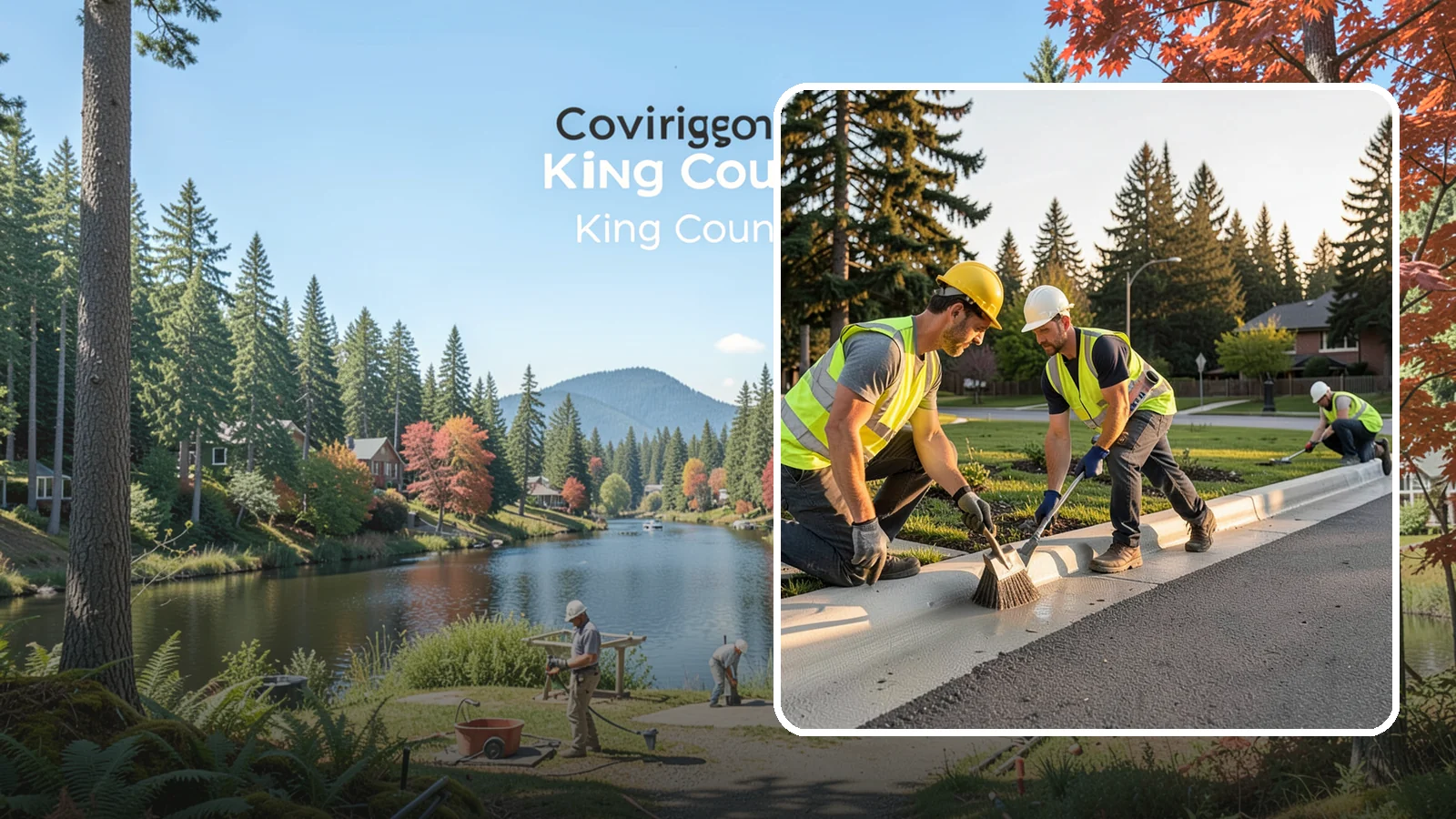 Curb Painting in Covington, King County, WA - Fresh curb painting communicates parking and fire-lane restrictions clearly to the public.