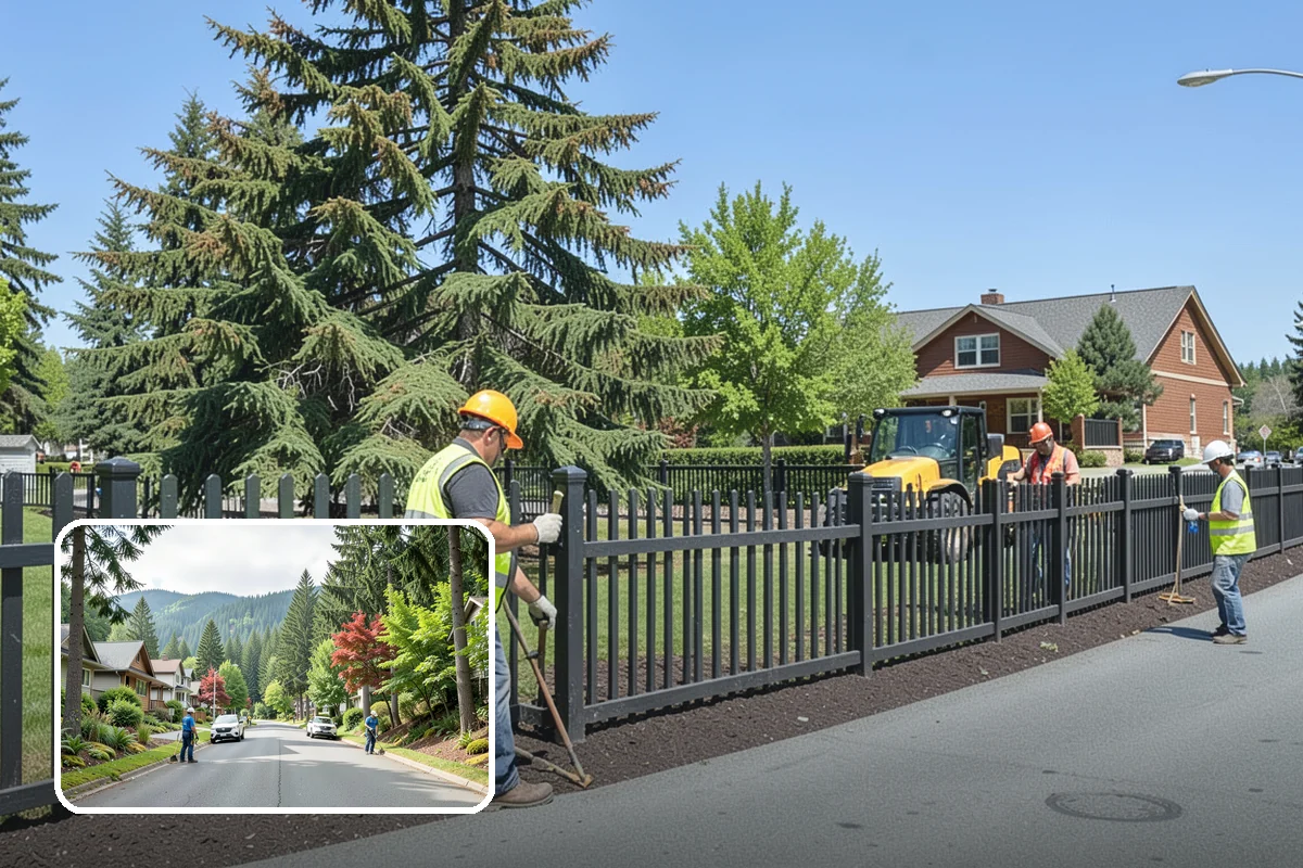 Curb Painting in Darrington, Snohomish County, WA - Clear communication of parking restrictions