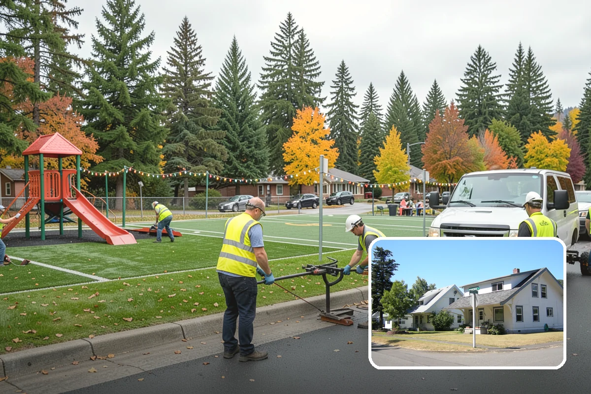 Curb Painting in DuPont, Pierce County, WA - Clear communication of parking restrictions