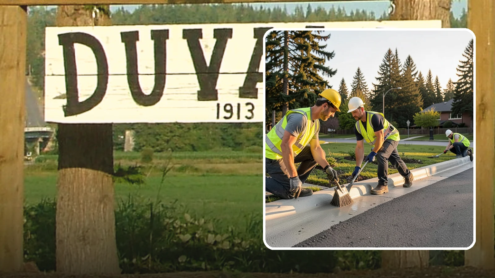 Curb Painting in Duvall, King County, WA - Fresh curb painting communicates parking and fire-lane restrictions clearly to the public.